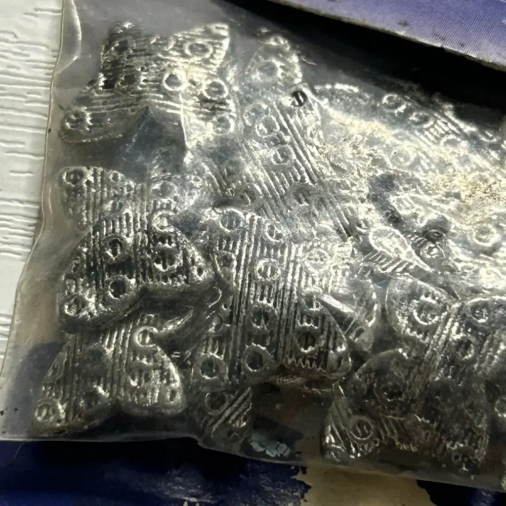 Blue Moon Beads Silver Findings Lot Butterfly Heart Toggle